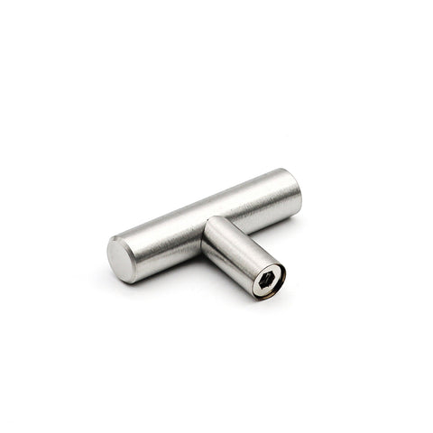 2 Inch Cabinet Knobs Brushed Nickel Drawer Knobs(Single Hole, Hole Centers)