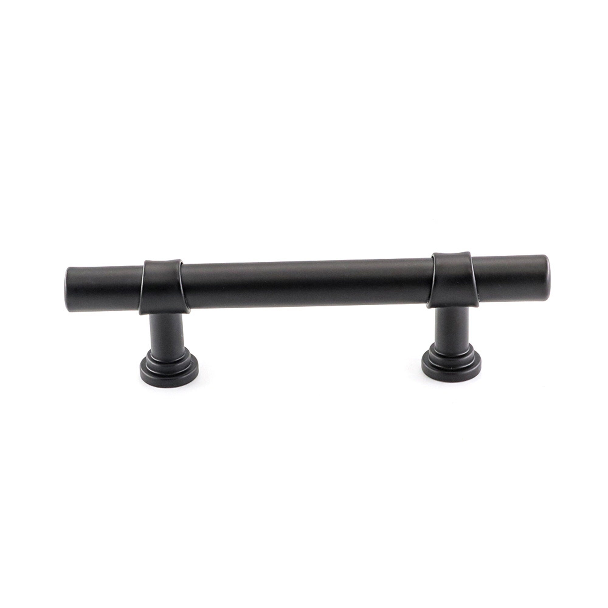 3 Inch Hole Center Cabinet Handles Pulls for Kitchen Stainless Steel Matte Black Drawer Pulls ( 5" Length ）