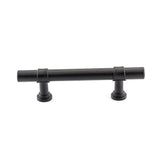 3 Inch Hole Center Cabinet Handles Pulls for Kitchen Stainless Steel Matte Black Drawer Pulls ( 5" Length ）