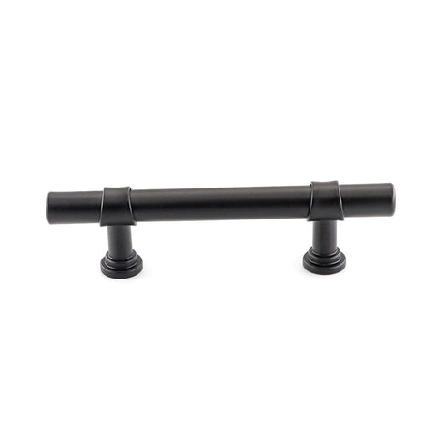 3 Inch Hole Center Cabinet Handles Pulls for Kitchen Stainless Steel Matte Black Drawer Pulls ( 5" Length ）