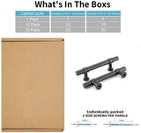 3 Inch Hole Center Cabinet Handles Pulls for Kitchen Stainless Steel Matte Black Drawer Pulls ( 5" Length ）
