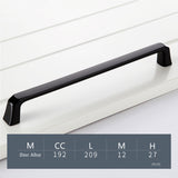 Matte Black Cabinet Handles, Modern Zinc Alloy Cabinet Pulls For Kitchen Cupboard Door, Bedroom Dresser Drawer, Bathroom Furniture Hardware