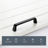 Matte Black Cabinet Handles, Modern Zinc Alloy Cabinet Pulls For Kitchen Cupboard Door, Bedroom Dresser Drawer, Bathroom Furniture Hardware
