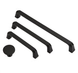 Matte Black Cabinet Handles, Modern Zinc Alloy Cabinet Pulls For Kitchen Cupboard Door, Bedroom Dresser Drawer, Bathroom Furniture Hardware