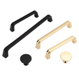 Gold Cabinet Handles，Modern Zinc Alloy Brushed Gold Cabinet Pulls For Cupboard Door, Dresser Drawer, Wardrobe Hardware