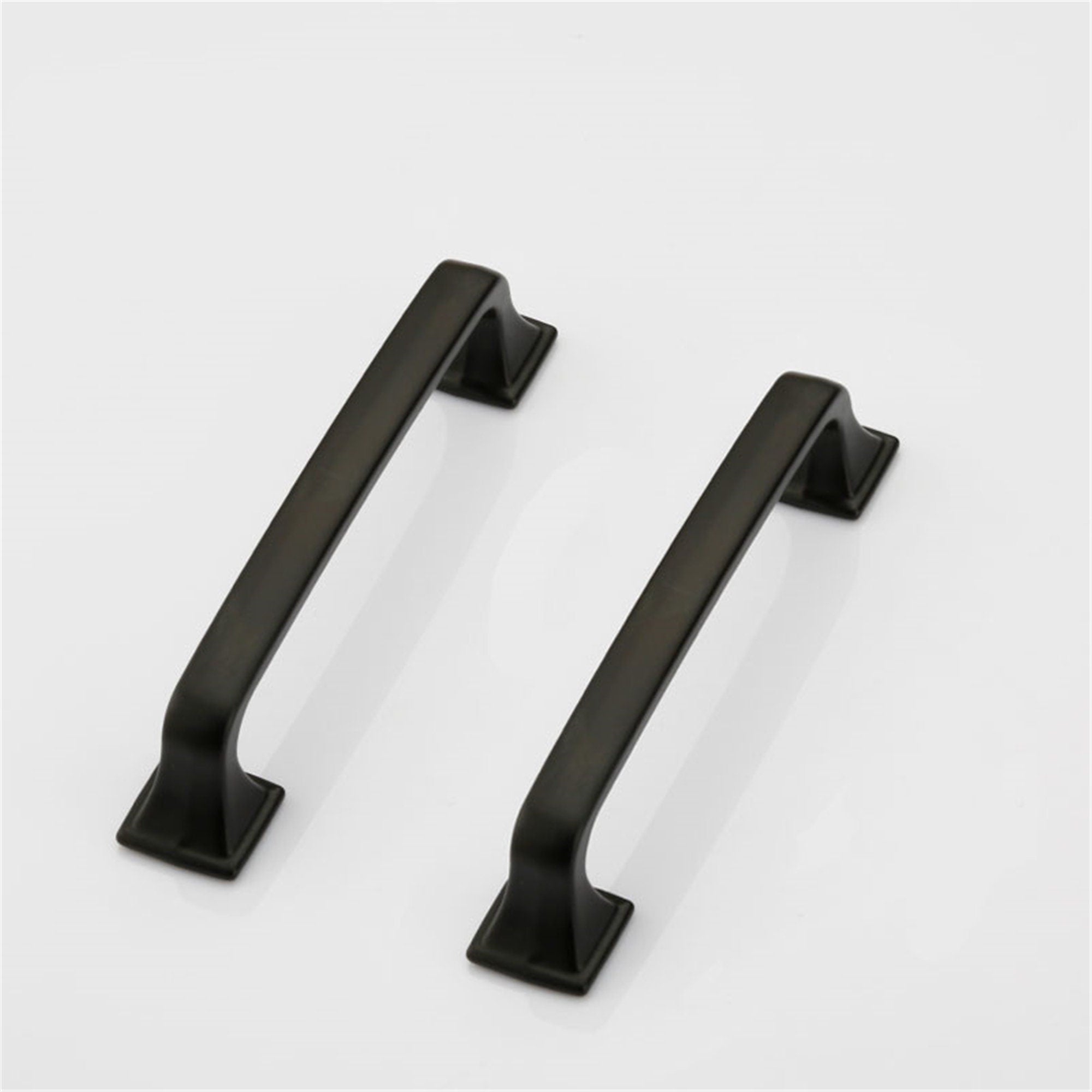 5 Inch(128mm) Kitchen Cabinet Pulls, Matte Black Aluminum Alloy Cabinet Handles For Bathroom Cupboard Drawer Handles Dresser Pulls