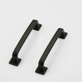 3.75 Inch Matte Black Cabinet Handles for Bathroom, Wardrobe, Bedroom