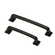 3.75 Inch Matte Black Cabinet Handles for Bathroom, Wardrobe, Bedroom