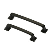 5 Inch(128mm) Kitchen Cabinet Pulls, Matte Black Aluminum Alloy Cabinet Handles For Bathroom Cupboard Drawer Handles Dresser Pulls