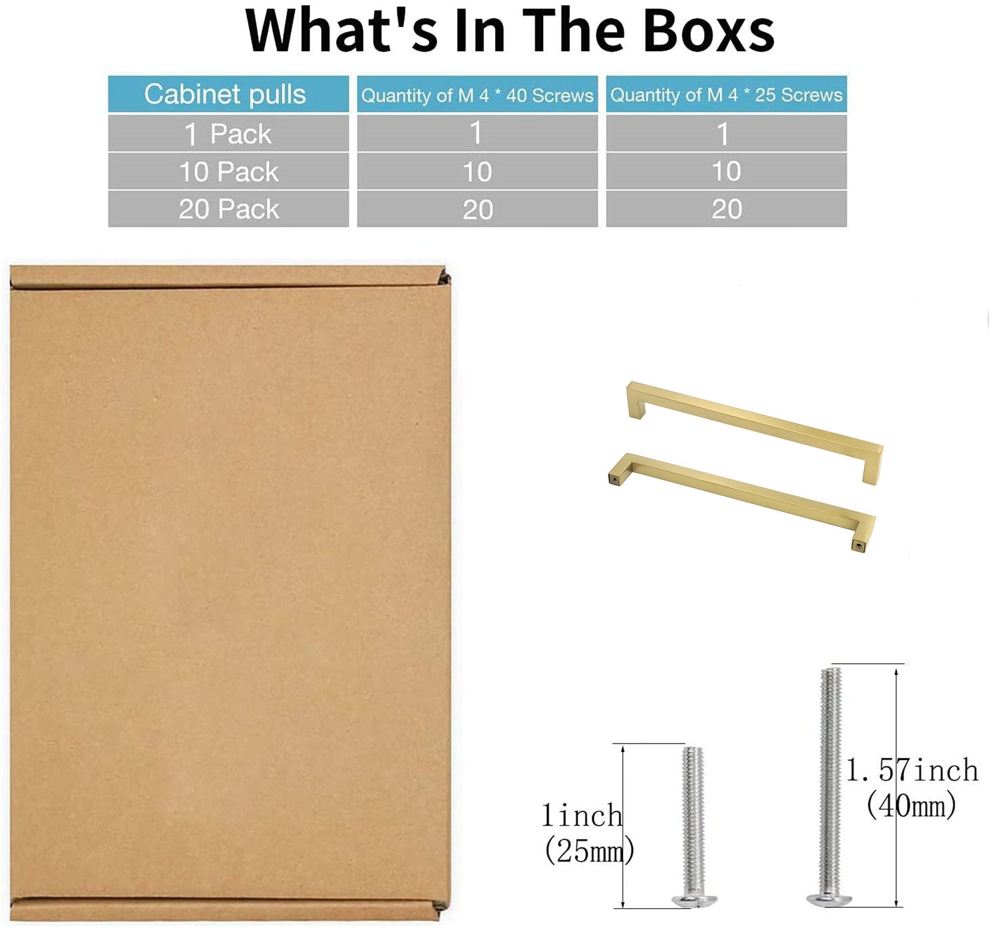 6 INCH(C-C) BRUSHED BRASS CABINET PULLS (152MM, CUSTOMIZED SIZE)