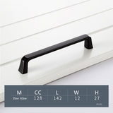 Matte Black Cabinet Handles, Modern Zinc Alloy Cabinet Pulls For Kitchen Cupboard Door, Bedroom Dresser Drawer, Bathroom Furniture Hardware