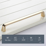 Gold Cabinet Handles，Modern Zinc Alloy Brushed Gold Cabinet Pulls For Cupboard Door, Dresser Drawer, Wardrobe Hardware