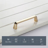 Gold Cabinet Handles，Modern Zinc Alloy Brushed Gold Cabinet Pulls For Cupboard Door, Dresser Drawer, Wardrobe Hardware