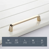 Gold Cabinet Handles，Modern Zinc Alloy Brushed Gold Cabinet Pulls For Cupboard Door, Dresser Drawer, Wardrobe Hardware