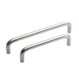 Modern Brushed Nickel Drawer Pulls Kitchen Cabinet Handles - Arch Cabinet Pulls Series - Hole Centers(3.75"/96mm , 5"/128mm, 6.25"/160mm)