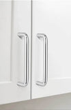 Modern Brushed Nickel Drawer Pulls Kitchen Cabinet Handles - Arch Cabinet Pulls Series - Hole Centers(3.75"/96mm , 5"/128mm, 6.25"/160mm)