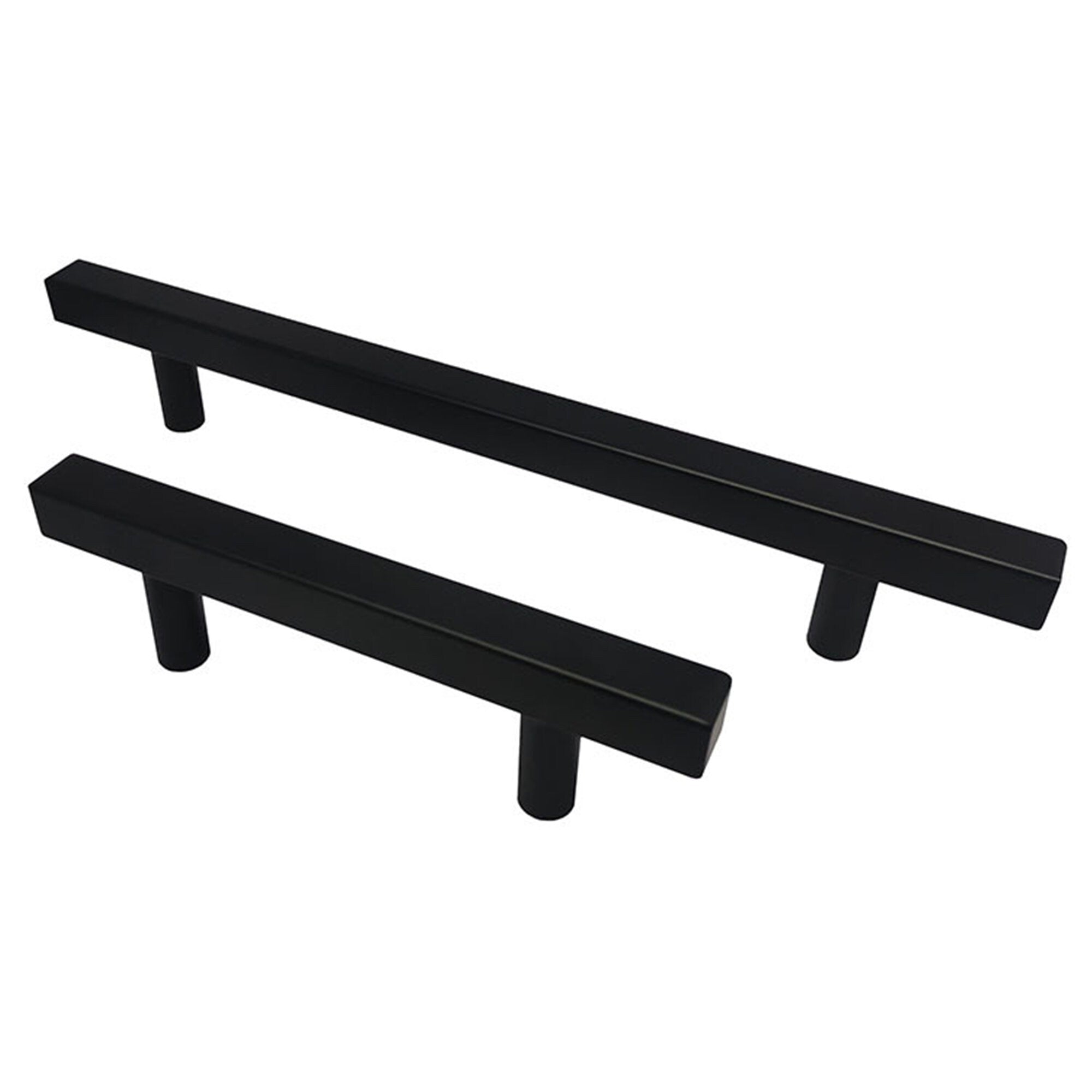 Matte Black Cabinet Pulls Kitchen Cabinet Handles - Large Size Handles - Hole Centers(7.5"，8"，8.8"，10")