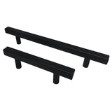 Matte Black Cabinet Pulls Kitchen Cabinet Handles - Large Size Handles - Hole Centers(7.5"，8"，8.8"，10")