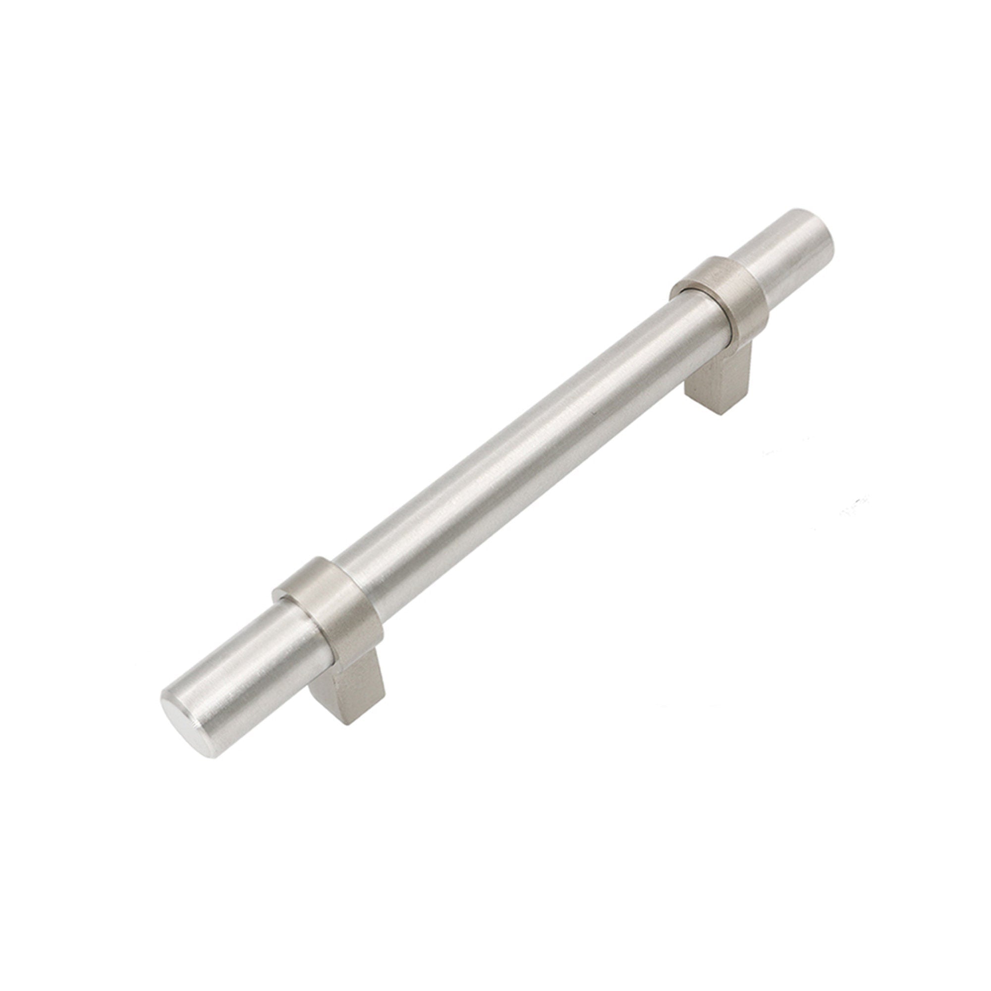 3-3/4"(96mm) Hole Center Cabinet Handles Pulls for Kitchen Stainless Steel Brushed Nickel Drawer Pulls ( 6" Length ）