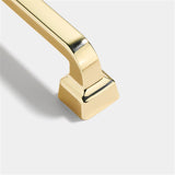 Brushed Cabinet Pulls Gold Drawer Pulls，Zinc Alloy Drawer Pull Handle For Dresser Drawers Bathroom Cabinet Hardware(Swiss Gold)