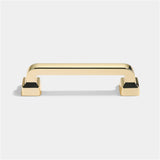 Brushed Cabinet Pulls Gold Drawer Pulls，Zinc Alloy Drawer Pull Handle For Dresser Drawers Bathroom Cabinet Hardware(Swiss Gold)