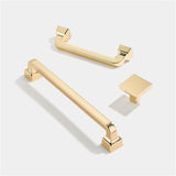 Brushed Cabinet Pulls Gold Drawer Pulls，Zinc Alloy Drawer Pull Handle For Dresser Drawers Bathroom Cabinet Hardware(Swiss Gold)
