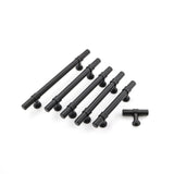 3.5 Inch Kitchen Cabinet Handles Drawer Pulls - Matte Black T Bar Handle Pull - 3.5" (90mm) Hole Centers, 5-9/10" Overall Length