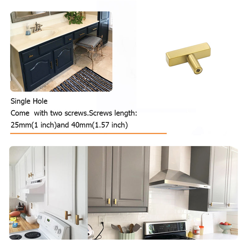 2 Inch Brass Cabinet Knobs Gold Drawer Knobs