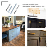 2 Inch Brass Cabinet Knobs Gold Drawer Knobs